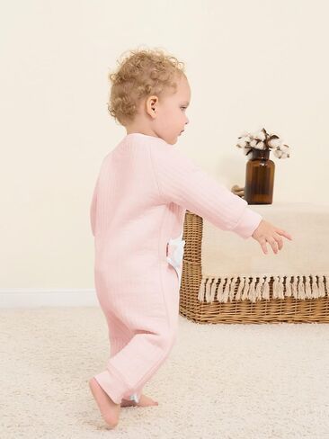 rrhss Baby Girl and Toddler Pajamas Newborn Button Down Long Sleeve Sleeper Robe Jumpsuit Clothes in Saudi Arabia