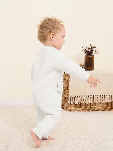 بيجامات rrhss للفتيات والأطفال الصغار لحديثي الولادة بأزرار سفلية وأكمام طويلة ملابس نوم in Kuwait