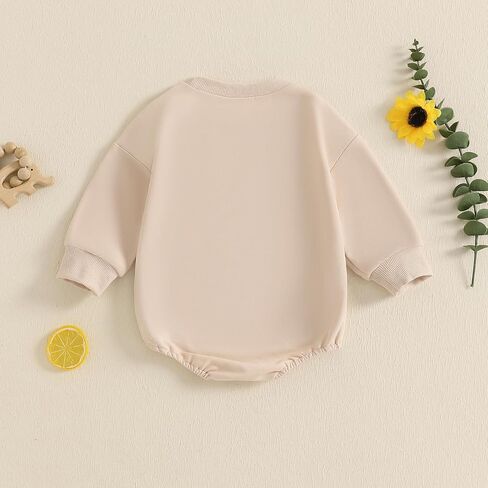 Canis Newborn Baby Boys Girls You Bet Giraffe I'm Cute Long Sleeve Sweatshirt Romper Infant Giraffe Oversized Bodysuit in Saudi Arabia