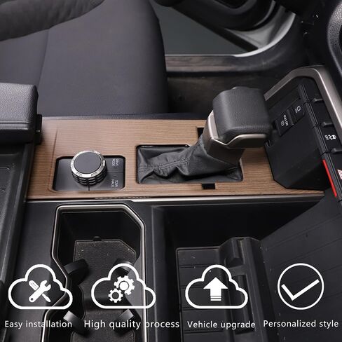 غطاء لوحة التحكم المركزي للسيارة، متوافق مع Toyot @Tundra/Sequoia 2022-2023، ملحقات ملصقات تزيين لوحة ناقل الحركة لوحدة التحكم في السيارة (صندوق التروس من النوع A) in Saudi Arabia