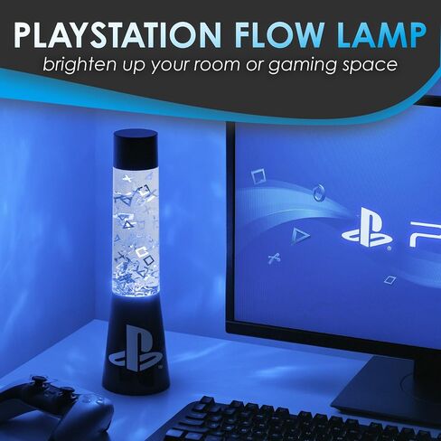 Paladone, 33 cm, PlayStation Glitter Flow Lamp Night, Bedroom Décor Mood Light in Saudi Arabia