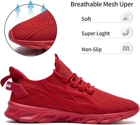 Womens Walking Shoes Slip On Sneakers Tennis Shoes Running Sport Workout Gym Shoes Athletic Non Slip Lightweight Breathable Fashion Casual Shoes for Travel Work in Kuwait