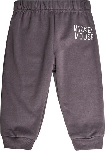 Disney Baby Boys' Jogger Set - 2 Piece Mickey Mouse Pullover Hoodie and Jogger Pants for Baby Boys & Toddlers (Sizes: 12-24M) in Saudi Arabia