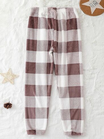 سراويل بيجامة نسائية من Verdusa بطبعات منقوشة بنقشة الجاموس وملابس نوم in Kuwait