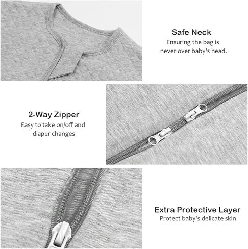 كيس نوم للأطفال الصغار مع أقدام وسحاب ثنائي الاتجاه وبطانية يمكن ارتداؤها كيس نوم للأطفال in Kuwait