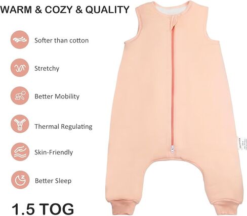Baby Toddler Sleep Sack with Feet 2-Way Zipper Wearable Blanket Baby Sleep Sack in Saudi Arabia
