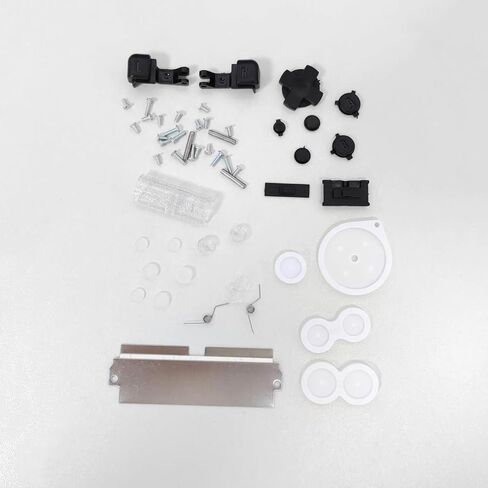 Hzxkqmil Replacement Full Shell Housing Case for Game Boy Advance SP GBA SP Console, High Quality Transparent Cover with Buttons Screws Kit + Screwdrivers Repair Tools (Clear Sparkle) in Saudi Arabia