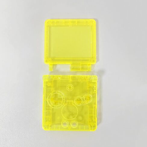 Hzxkqmil Replacement Full Shell Housing Case for Game Boy Advance SP GBA SP Console, High Quality Transparent Cover with Buttons Screws Kit + Screwdrivers Repair Tools (Clear Sparkle) in Saudi Arabia