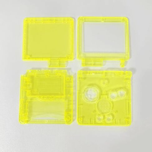 Hzxkqmil Replacement Full Shell Housing Case for Game Boy Advance SP GBA SP Console, High Quality Transparent Cover with Buttons Screws Kit + Screwdrivers Repair Tools (Clear Sparkle) in Saudi Arabia