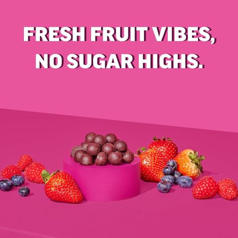 Llama Naturals Real Fruit Prebiotic & Probiotic Gummies for Adults | No Added Sugar Cane,| Vegan Organic Synbiotics, Digestive Support, Women & Men Gut Health, 5B CFU, 60 ct (30 Days) Mixed Berry in Saudi Arabia