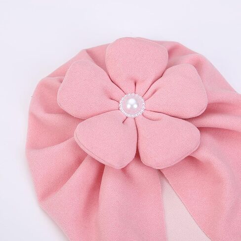 KIDOCHEESE الطفل عمامة القبعات طفلة زهرة قبعة القبعات عقدة لينة لطيف قبعة صغيرة للأطفال حديثي الولادة الرضع الصغار الاطفال in Kuwait