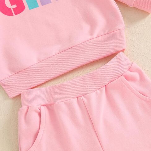 طفل رضيع فتاة الخريف الشتاء ملابس عيد ميلاد Sweatsuit رسالة التطريز البلوز والسراويل مجموعة 2 قطعة وتتسابق in Kuwait