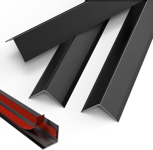 Aluminum Corner Guards L Molding Corner Guards with 90° Angle 37.4 X 1.6inch Stick Metal Corner Protector Molding for Wall Table Door Frame Protection and Decoration (3 Pack) in Kuwait