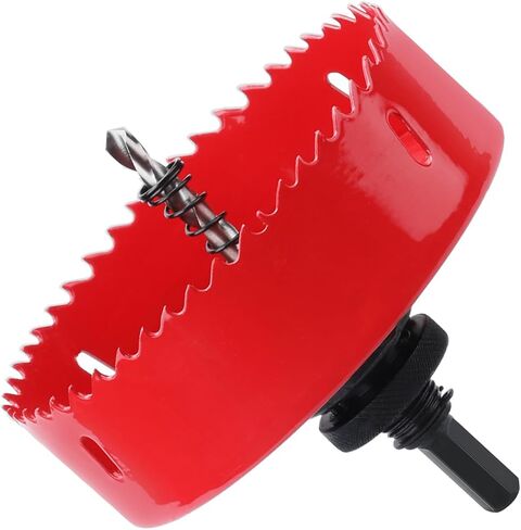 3 inch / 76mm Hole Saw with Dust Bowl HSS Bi-Metal Hole Drilling Cutter for Wood Boards Plastic and Thin Metal (3 inch / 76mm) in Kuwait