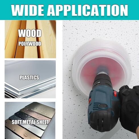 3 inch / 76mm Hole Saw with Dust Bowl HSS Bi-Metal Hole Drilling Cutter for Wood Boards Plastic and Thin Metal (3 inch / 76mm) in Kuwait