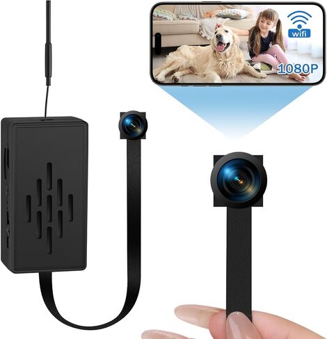 1080P Hidden Camera DIY Module, Tiny Spy Camera Wireless WiFi Nanny Cam Hidden Cameras with Motion Detection 140° Wide Angle, Portable Mini Camera Module for Home Security in Saudi Arabia