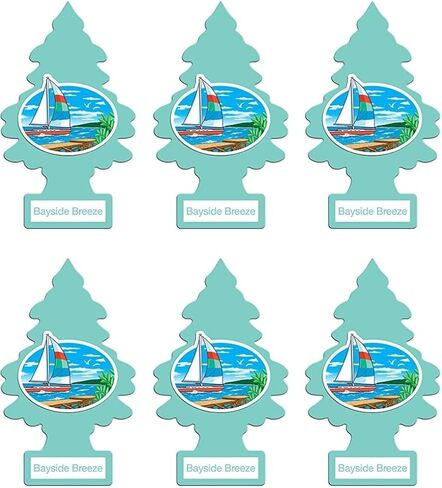 Little Trees Cardboard Hanging Car, Home & Office Air Freshener, Peachy Peach (Pack of 12) in Kuwait