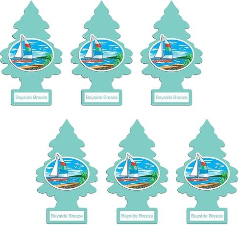 Little Trees Cardboard Hanging Car, Home & Office Air Freshener, Peachy Peach (Pack of 12) in Kuwait