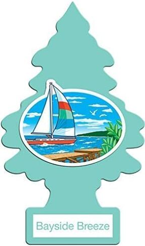 Little Trees Cardboard Hanging Car, Home & Office Air Freshener, Peachy Peach (Pack of 12) in Kuwait