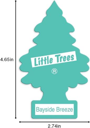 Little Trees Cardboard Hanging Car, Home & Office Air Freshener, Peachy Peach (Pack of 12) in Kuwait