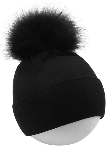 DANMY Baby Beanie Hat, Infant Toddler Warm Cotton Hat with Pom,Unisex Baby Soft Cotton Hats Caps in Saudi Arabia