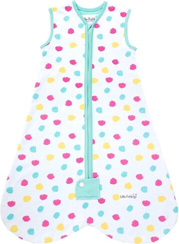 Little Fishkopp Organic Cotton Lightweight Baby Sleep Bag | Green Cactus | 1.0 Tog | 6-18 months in Saudi Arabia