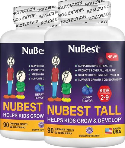 NuBest Fizzy - Bone Strength, Immunity, Digestive Health - Probiotic, Calcium, Magnesium from Red Marine Algae, Vitamin D3 K2, Zinc, Vitamins for Kids Age 4+ & Teens - 10 Orange Effervescent Tablets in Saudi Arabia