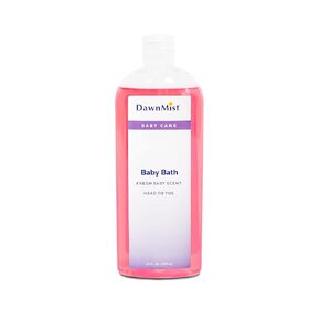 Dukal BB4548 Dawn Mist Baby Bath with Dispensing Cap, 16 oz. Bottle, Pack of 12