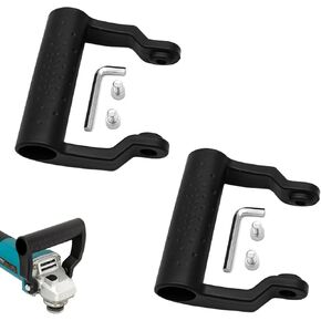 2 Pack Angle Grinder Handle Replacement U Shape Non-Slip Loop Grip for 8mm Thread Screw Grinders Hand Wheel Rotating Cutting Polishing Sander Cutter Machine