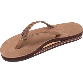 Rainbow Sandals Women’s Double Layer Flirty Braidy Premier Leather w/Single Braided Strap