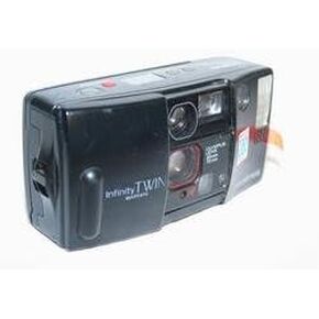 كاميرا Olympus Infinity Twin مقاس 35 مم لفيلم Point and Shoot مع عدسة تكبير مقاس 35-70 مم (متجددة)