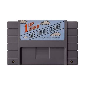 1UPcard Video Game Console Cleaner Compatible With North American Super Nintendo (SNES)