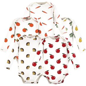 Touched by Nature baby-girls Organic Cotton Long-sleeve Bodysuits