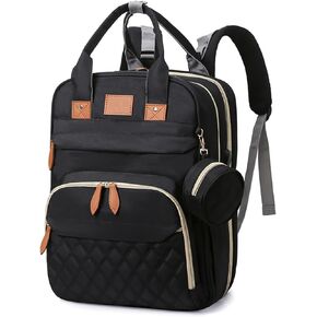 BosiBozi Baby Diaper Bag Backpack- Large Capacity Changing Station, Waterproof & Dust Resistant Baby Bag For Mom Dads, Stylish Travel Diaper Bag With Charging Port, Mosquito Net & Pacifier Case