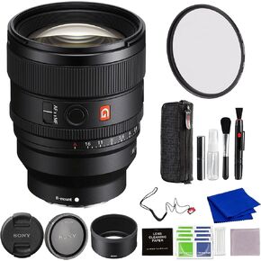 Sony FE 85mm f/1.4 GM II Lens Bundle with 77MM Protection Filter and Additional Accessories