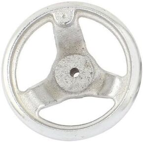 1PC 100mm/ 4" Dia 3 Spoke Round Silver Iron Hand Wheel for Milling Machine Lathe