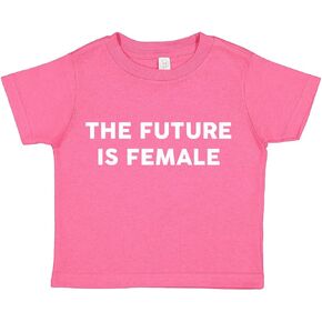 Tees & Tails The Future is Female Infant Toddler Baby Tee Shirt Assorted Colors (6M 12M 18M 24M 3T 4T 5T)