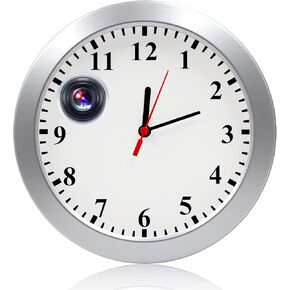 Hidden Camera Detector with Clock, 1080P HD Video Recorder with Motion Detection Loop Recording Indoor Security Nanny Camera Video-Only Surveillance for Home/Office, No WiFi Function