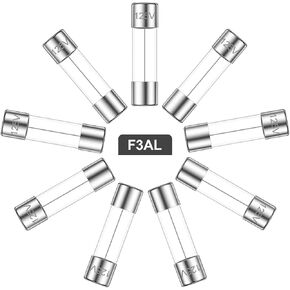 360pcs Fast Blow Glass Fuse Assortment Kit 22 Values Fuses Kit 0.5A 1A 2A 3A 5A 6A 8A 10A 15A 20A 6x30mm,250V 0.2A 0.5A 1A 2A 3A 4A 5A 8A 10A 12A 15A 20A 5x20mm Tube Fuses Set