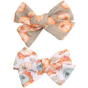 Fall Thanksgiving Hair Clips Maple Leaf Bow Hair Accessories for Women Girls Autumn Leaves Hairpins Cute Bowknot Alligator Hair Barrettes for Girls Fall Party Supplies Decoration 2Pcs