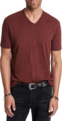 John Varvatos Men's Miles V Neck Tee in Saudi Arabia
