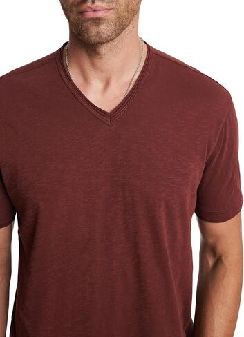 John Varvatos Men's Miles V Neck Tee in Saudi Arabia