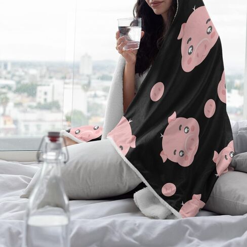 ARAHANT Cute Hippo Hooded Blanket, Cartoon Animal Hooded Blanket, Hippopotamus Gift for Kid, Medium 50'' x 60'' for Teen, Flannel Soft and Comfortable in Saudi Arabia
