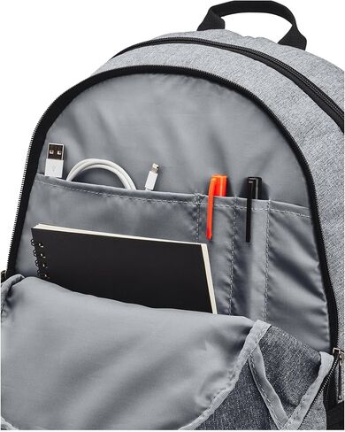 Under Armour Hustle 5.0 Team Backpack, (001) Black/Black/Metallic Silver, One Size Fits All in Saudi Arabia