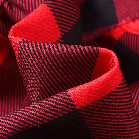 فستان بافلو منقوش للفتيات الصغيرات لعيد الميلاد مع ملحقات in Kuwait