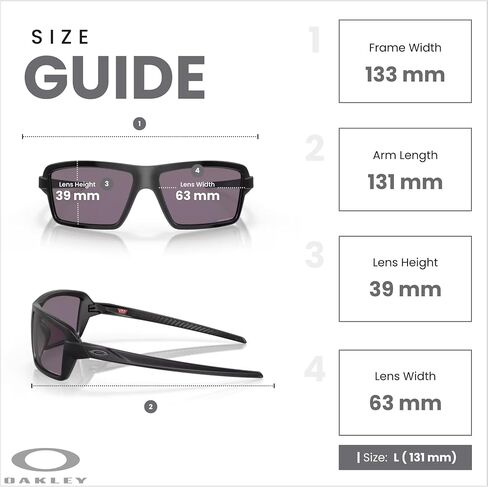 نظارات شمسية مستطيلة الشكل من أوكلي كابلز OO9129 للرجال + سلسلة إكسسوارات + مجموعة أدوات تصميم iWear in Saudi Arabia