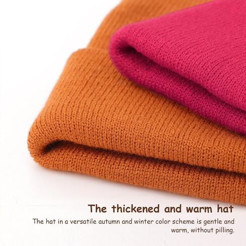 DRESHOW BQUBO 2 Pack Toddler Beanie Hats Baby Winter Hat Soft Baby Beanie Hat Children Knit Warm Cap Kids Hat for Boys Girls in Saudi Arabia