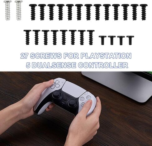 مجموعة استبدال عصا الإبهام الاحترافية لوحدة تحكم PS5، 8 عبوات من العصي التناظرية السوداء مع مجموعة أدوات إصلاح كاملة، أعواد إبهام بديلة لوحدة تحكم Playstation 5 وPS4 in Kuwait