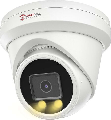 كاميرا Anpviz 12MP PoE IP خارجية، كاميرا IP للأمان البرجي للمراقبة المنزلية، رؤية ليلية ملونة ذكية، اكتشاف الإنسان/المركبة، ميكروفون مدمج، مقاوم للماء، معدن كامل، زاوية واسعة 110 درجة (سلسلة U) in Saudi Arabia