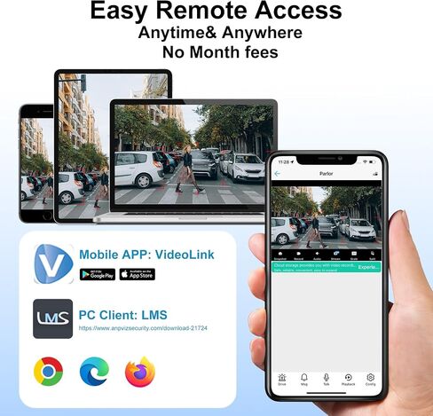 كاميرا Anpviz 12MP PoE IP خارجية، كاميرا IP للأمان البرجي للمراقبة المنزلية، رؤية ليلية ملونة ذكية، اكتشاف الإنسان/المركبة، ميكروفون مدمج، مقاوم للماء، معدن كامل، زاوية واسعة 110 درجة (سلسلة U) in Saudi Arabia